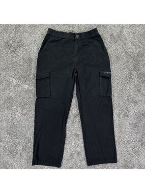G-Star Raw Black Cargo Pants Mens XXL Durable Casual Workwear 31x28 Straight Leg